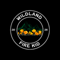 Wildland Fire Kid Black Crew Sweatshirt: Dad's in the forest