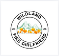 Wildland Fire Girlfriend Gray Crew Sweatshirt: He's in the Forest