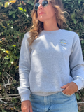 Gray Crew Wife Sweatshirt: He's in the Forest